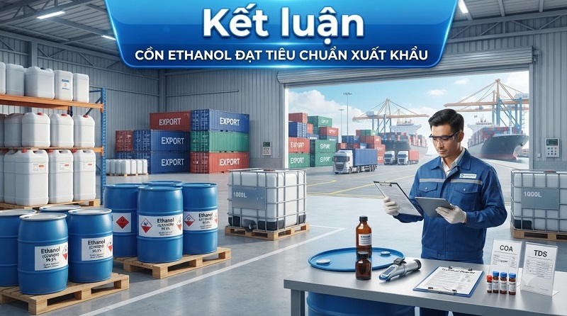 Cồn Ethanol Đạt Tiêu Chuẩn Xuất Khẩu – Giải Pháp Nguyên Liệu Cho Doanh Nghiệp